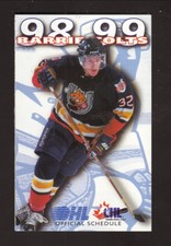 Barrie Colts--Nick Smith--1998-99 Pocket Schedule--Mike's Mart--OHL