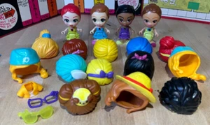 V Tech Flipsies Konvolut, 4 Puppen und 16 Zubehörteile, Haare, Brille, Hemd - Bild 1 von 12