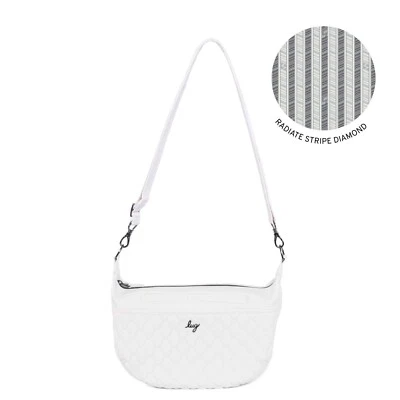 NEW ❤️ Lug Bolero White Matte Luxe VL Crossbody Hobo - Image 1 of 4