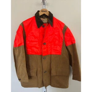 Vintage Hunting Coat Duxbak Mohawk Waterproof Canvas Sportsman Jacket Mens 44 - Picture 1 of 14