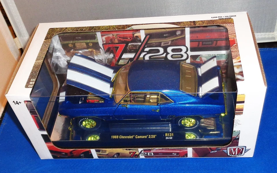 2025 M2 MACHINES ~ 1/24 ~ 1969 CHEVY CAMARO Z/28 ~ 1/750 ~ CHASE - Image 1 of 1