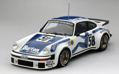 Top Speed TS0057 1/18 Porsche 934 #58 1977 Porsche Kremer Gara Modello Auto - Immagine 1 di 4
