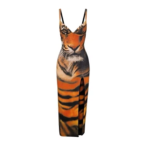Skims X Roberto Cavalli Bügelkleid Tiger Face Print Gr. XXS - Bild 1 von 5
