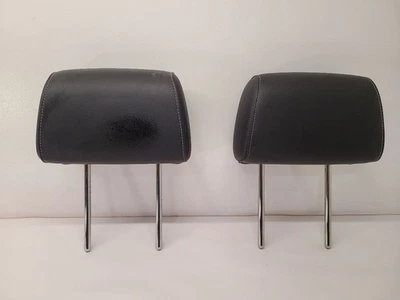 2015-2020 CHEVROLET TAHOE RH RIGHT FRONT LH LEFT LEATHER HEADREST SET X2 BLK Foto 1 de 4