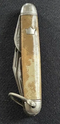 ВИНТАЖНЫЙ ИМПЕРАТОРСКИЙ АНГЛИИ CROWN СКЛАДНОЙ JACK КАРМАННЫЙ НОЖ НОЖИ ИНСТРУМЕНТЫ - Изображение 1 из 4