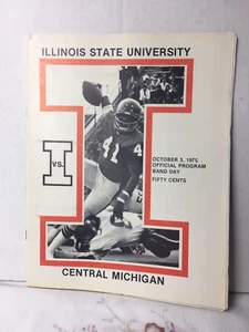 Illinois State vs. Central Michigan 10/3/1975 Fußballprogramm Band Day - Bild 1 von 3