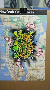 Graffiti U-Bahn Karte   - Bild 1 von 1