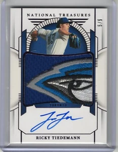 2024 National Treasures Ricky Tiedmann Material Signatures Brand Logos 5/5 - Picture 1 of 2