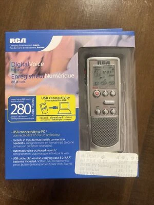RCA RP5140-a Portable Digital Voice Recorder 1GB 276 Hours Variable Speed Play - Image 1 of 4