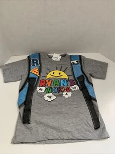 Ryan's World Boy's Graphic Backpack T-Shirt Size 4 Ryan’s Mystery Play Date - Picture 1 of 5