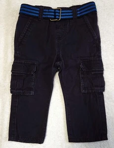 Toughskins ~ Boy's Cargo Pants ~ 18 Mo ~ Black - Picture 1 of 6