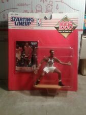 1995 Starting Lineup Scottie Pippen Chicago Bulls White Jersey Defensive Pose !