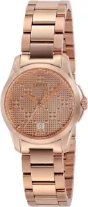 Gucci G-Timeless YA126567 Women’s Quartz Rose Gold Watch - Retail price $1010 - Picture 1 of 5