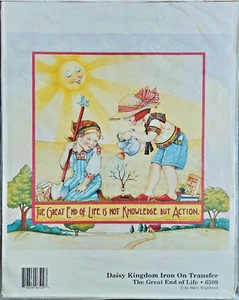 Mary Engelbreit Daisy Kingdom Garden Theme Iron on Transfer 1990 NOS binP1Z - Picture 1 of 5
