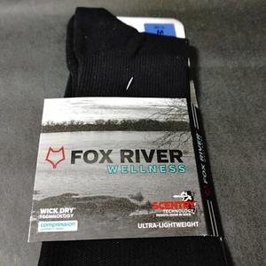 Fox River Classic Wellness Diabetic Fatigue Sock Size M Men's 6-8.5 Black 4274 - Picture 1 of 7