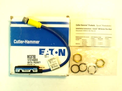 NIB Eaton Cutler-Hammer 12101AQD03 Comet Series Photoelectric Thru Beam Sensor - Image 1 of 4