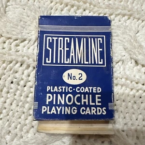Vintage Streamline No 2 Pinochle Playing Cards - Picture 1 of 9