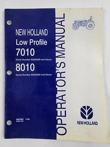 New Holland Low Profile 7010 & 8010 Traktor Bedienungsanleitung Werk 10/98 - Bild 1 von 8
