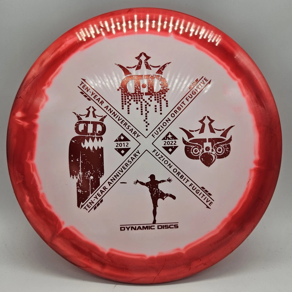 Used Dynamic Discs Fuzion Orbit Fugitive Ten Year Anniversary Red 177g 9/10 - Image 1 of 3