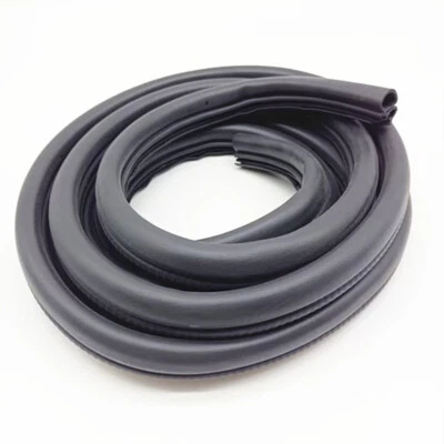 Car Door Seal Strip Body Mounted EPDM Steel Belt Strip Moldings Trims 4 Meters - Image 1 of 4