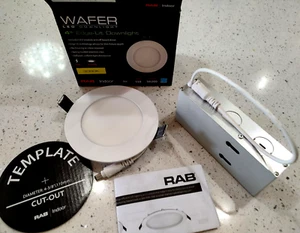 RAB 4" LED Edge-Lit Downlight 3000K DLW0006 120V - Picture 1 of 4