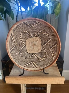 Weaving Basket wall decor African Art Zimbabwe 14” - Picture 1 of 7