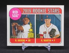 2018 Topps Heritage Rafael Devers Kyle Martin Rookie Stars RC #189 