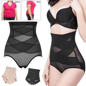 Women Tummy Control Body Shaper Slimming Panties High Waist Shapewear Underwear - Picture 1 of 11