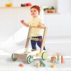 Wooden Walker Building Blocks Push Toys Babies Learning Multicolor Activity