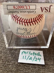 FRANK ROBINSON AUTOGRAPH AUTO BASEBALL “HOF ‘92” JSA AUTHENTICATED OMLB MINT - Picture 1 of 10