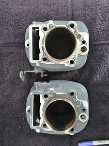 2005 Yamaha V Star 650 Xvs650at Engine Piston Cylinder Block Jug Set Front Rear - Picture 1 of 12
