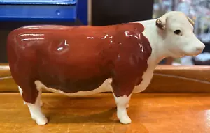 Lovely Rare Vintage Beswick CH of Champions Hereford Cow Porcelain Figurine SU14 - Picture 1 of 23
