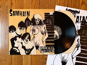 SAMHAIN Unholy Passion 1985 Tan Cover 1st Press LP VG+ Misfits DANZIG - Picture 1 of 3