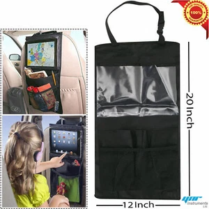Siège Arrière Tablette Support Organiseur Voiture Passager Rangement Poches IPAD - Picture 1 of 4
