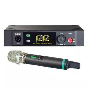 Mipro ACT-5802 Receptor Digital 2 Canales 5,8 GHz + Micrófono Transmisor de Mano - Imagen 1 de 5