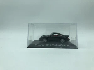 Modelo Auto Porsche 911 Turbo Coupe 1995 Negro - Edicola - Escala 1:43 Con Teca - Picture 1 of 2