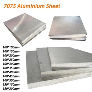 7075 Aluminium Sheet Plate 10mm Thicknesses 100/150/200mm-500mm Various Sizes - Picture 1 of 7
