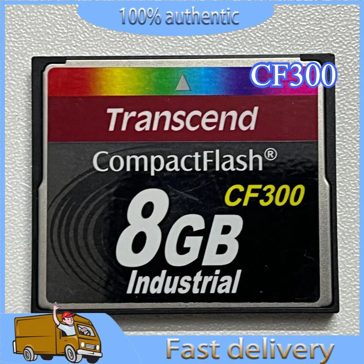 New Transcend Industrial Grade 8GB CF300 8GB CompactFlash CF Card Fast shipping - Image 1 of 4