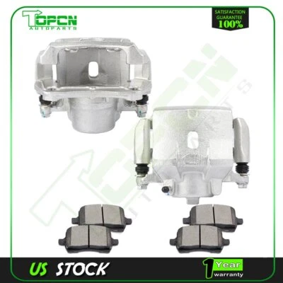 Brake Front Calipers and Ceramic pads For 2005 2006 2007 2008 -2010 Pontiac G6 - Image 1 of 4