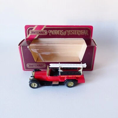 Matchbox Models of Yesteryear - Y6 1920 Rolls Royce Fire Engine. Boxed. VGC - Image 1 of 4