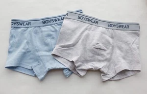 Boys Briefs Solid Cotton Toddler Kids Soft Underwear boyshorts Panties 4/5Y-6/8Y - Picture 1 of 14