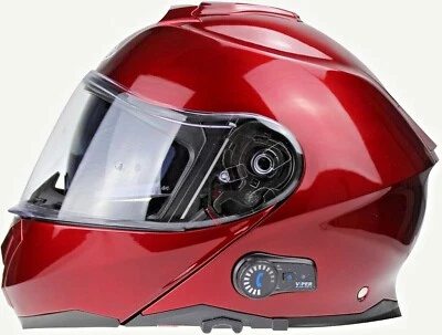 Casco Moto Modulare Con Bluetooth Caschi Scooter ECE Omologato Doppia Visiera - Immagine 1 di 4
