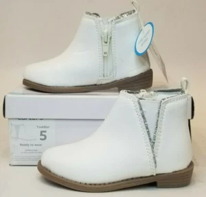 Carter's Toddler Girl's Osaka Ankle Boot, White, 5 US NEW IN BOX - Picture 1 of 5