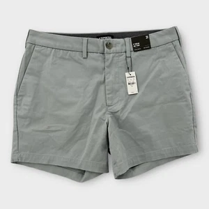 Express Chino Shorts Mens 31 Above the Knee Light Gray 6” Hyper Stretch NWT - Picture 1 of 8