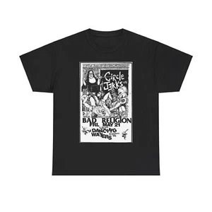 Circle Jerks Vintage Punk Rock Flyer #2 Unisex Heavy Cotton Tee - Picture 1 of 25