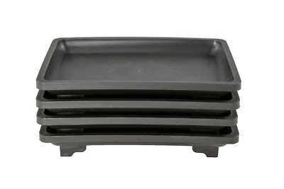 4  Rectangular Plastic Humidity / Drip Tray for Bonsai Tree  5.25"x 3.75"x 0.75" - Image 1 of 4