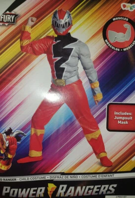 Conjunto de 2 piezas de disfraz de Halloween para niños Power Rangers Dino Fury Re Ranger M, L Foto 1 de 2