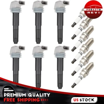 6 bobinas de encendido y bujía de iridio para Porsche Cayman 2014-2016 3,4 L H6 Foto 1 de 4