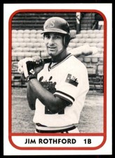 1981 TCMA Minor League Jim Rothford Shreveport Captains #19