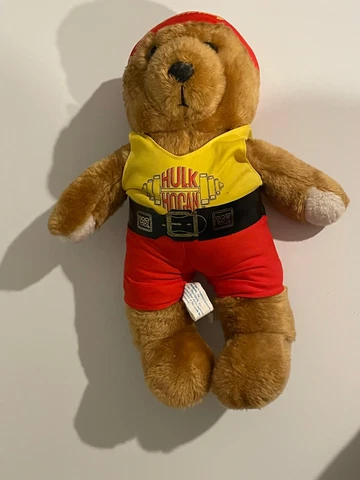 Hulkamania Hulk Hogan Plush Bear 1991 TitanSports WWF Cover
